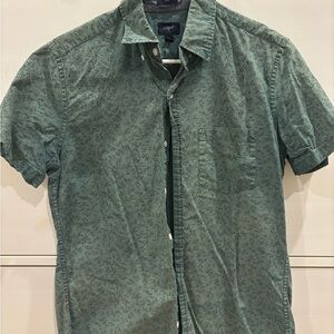 J. Crew Sage Green Floral Shirt